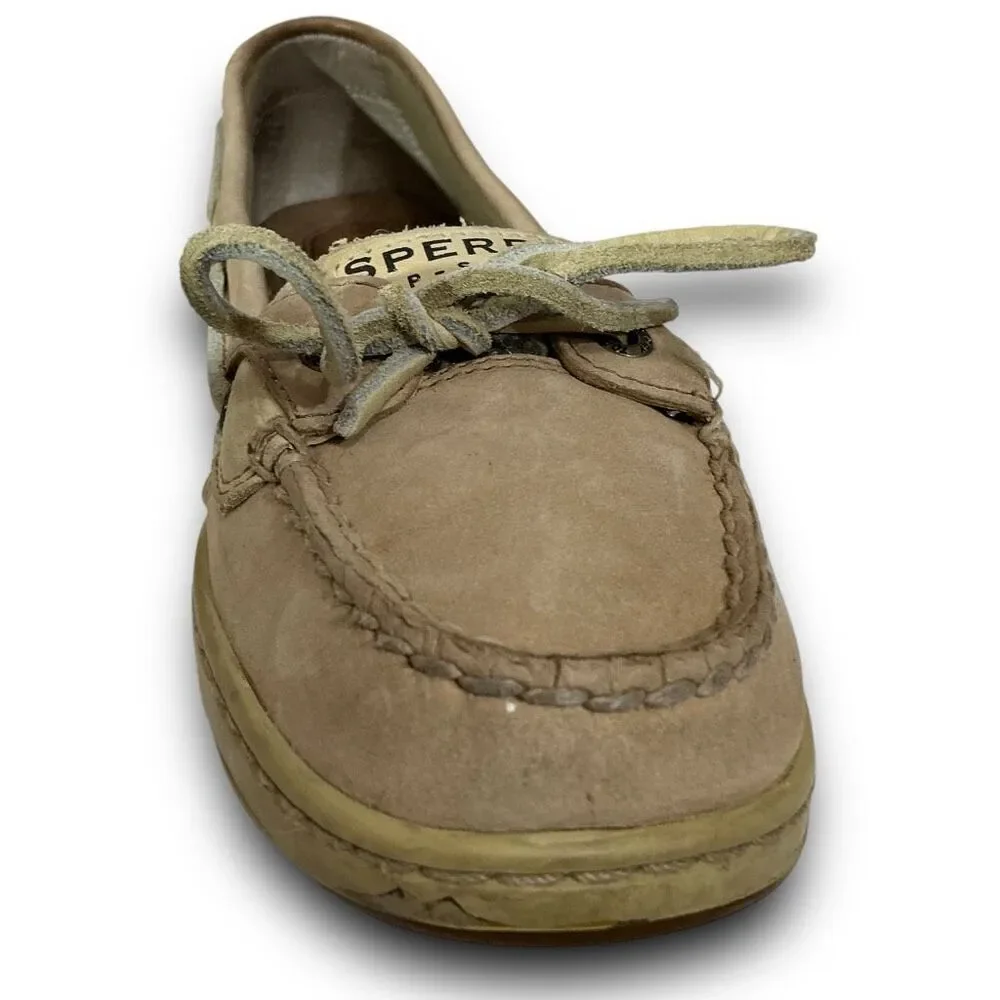 Sperry 1172 Topsider Top-Sider Angelfish Leopard Print Sequin Slip On Boat Shoes - Picture 6 of 10